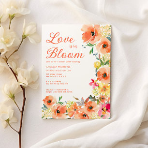Invitation Summer Love In Florom Fête des mariées fleurie