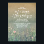 Invitation Summer Meadow Élégant et Mariage rêvé<br><div class="desc">Belle et romantique vintage,  faire-part de mariage rustique avec la scène de prairie remplie de fleurs sauvages d'été. Cet invitation fleuri est parfait pour le jardin,  mariage de campagne. — Tous les éléments de conception créés par Jinaiji</div>