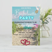 Invitation Summer Miami Weekend Beach Bachelorte Party (Debout devant)