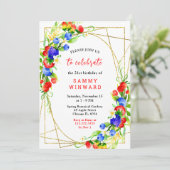 Invitation Summer Mixed Berries Birthday (Debout devant)
