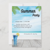 Invitation Summer Party Beach (Devant)