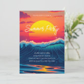 Invitation Summer Party-Sunset Beach (Debout devant)