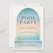 Invitation Summer Pool Party 30th Birthday (Devant)