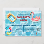 Invitation Summer Pool Party et BBQ (Devant)