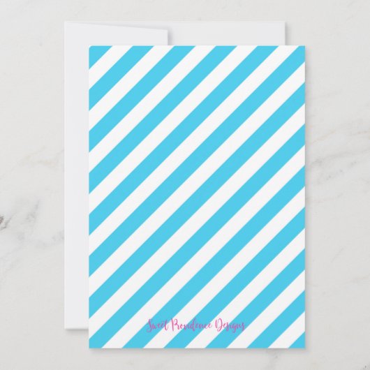 Invitation Summer Pool Party, Fin de l'année scolaire (Dos)