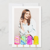 Invitation Summer Pop on chill glaces photo Sweet 16 (Dos)