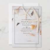Invitation Summer QR Code RSVP Beach Wedding (Devant)