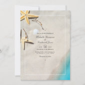 Invitation Summer QR Code RSVP Beach Wedding (Devant)