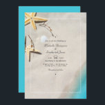 Invitation Summer QR Code RSVP Beach Wedding<br><div class="desc">Invitation de mariage de plage personnalisable à vos spécificités. Le code QR au verso dirige vers votre site mariage où les gens peuvent en savoir plus et rsvp.</div>