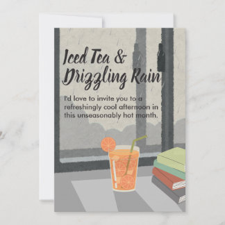 Invitation Summer Rain Home Invitation-Cozy Minimal Aesthetic