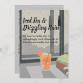 Invitation Summer Rain Home Invitation-Cozy Minimal Aesthetic (Devant / Derrière)