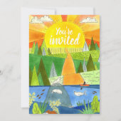 Invitation Summer River Aventure Ado Anniversaire Invitat (Devant)