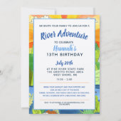 Invitation Summer River Aventure Ado Anniversaire Invitat (Dos)
