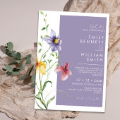 Invitation Summer Romantic Floral Meadow Stylish Wedding