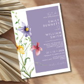 Invitation Summer Romantic Floral Meadow Stylish Wedding
