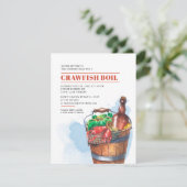 Invitation Summer Seafood Family Crawfish Boisson Party (Debout devant)