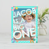 Invitation Summer Sky Blue Boys 1er anniversaire (Debout devant)