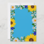 Invitation Summer Sky Blue Floral Graduation Party (Dos)