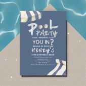 Invitation Summer Splash Pool Party Invite