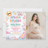 Invitation Summer Splish Splash Baby Shower Party Photo (Devant)