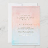 Invitation Summer Sunset Watercolor Bachelorte (Devant)