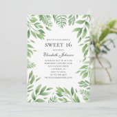 Invitation Summer Sweet 16. Jardin botanique 16e anniversaire (Debout devant)
