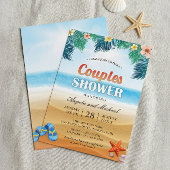 Invitation Summer Tropical Beach Couples Wedding shower