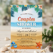 Invitation Summer Tropical Beach Couples Wedding shower