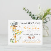 Invitation Summer Tropical Beach Party (Debout devant)