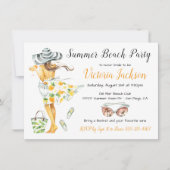 Invitation Summer Tropical Beach Party (Devant)