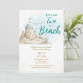 Invitation Summer Two the Beach Second Birthday  (Debout devant)