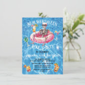 Invitation Summer Ween Piscine d'Halloween Fêtes d'anniversai (Debout devant)