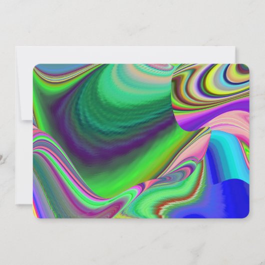 Invitation Summerfeel, Rainbowart 3D Abstrait (Devant)