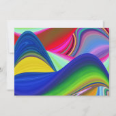 Invitation Summerrainbow, Rainbowart 3D Abstrait (Devant)