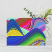 Invitation Summerrainbow, Rainbowart 3D Abstrait (Debout devant)