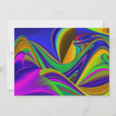 Invitation Summerrainbow, Rainbowart 3D Abstrait (Devant)