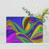 Invitation Summerrainbow, Rainbowart 3D Abstrait (Debout devant)