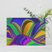 Invitation Summerrainbow, Rainbowart 3D Abstrait (Debout devant)