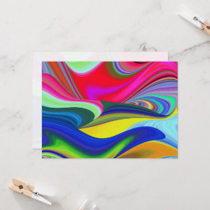 Invitation Summerrainbow, Rainbowart 3D Abstrait