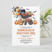 Invitation Summerween Halloween BBQ de jardin (Debout devant)