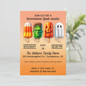 Invitation Summerween Spooktacular Halloween Summer Party (Debout devant)