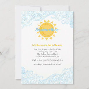 Invitation Sun d'été