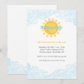 Invitation Sun d'été (Devant / Derrière)