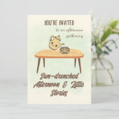 Invitation Sun-drenched Afternoon Invitation-Cozy Tea & Story (Debout devant)