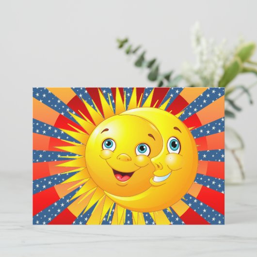 Invitation Sun Moon Stars (Debout devant)