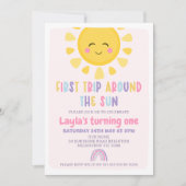 Invitation Sun Rainbow Premier Voyage Autour Du Soleil Premie (Devant)