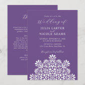 Invitation Sun Rising Boho Rustic Floral Mandala Wedding (Devant / Derrière)