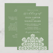 Invitation Sun Rising Boho Rustic Floral Mandala Wedding (Devant / Derrière)