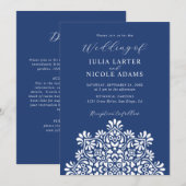 Invitation Sun Rising Boho Rustic Floral Mandala Wedding (Devant / Derrière)