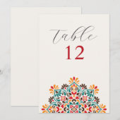 Invitation Sun Rising Boho Rustic Floral Mandala Wedding (Devant / Derrière)